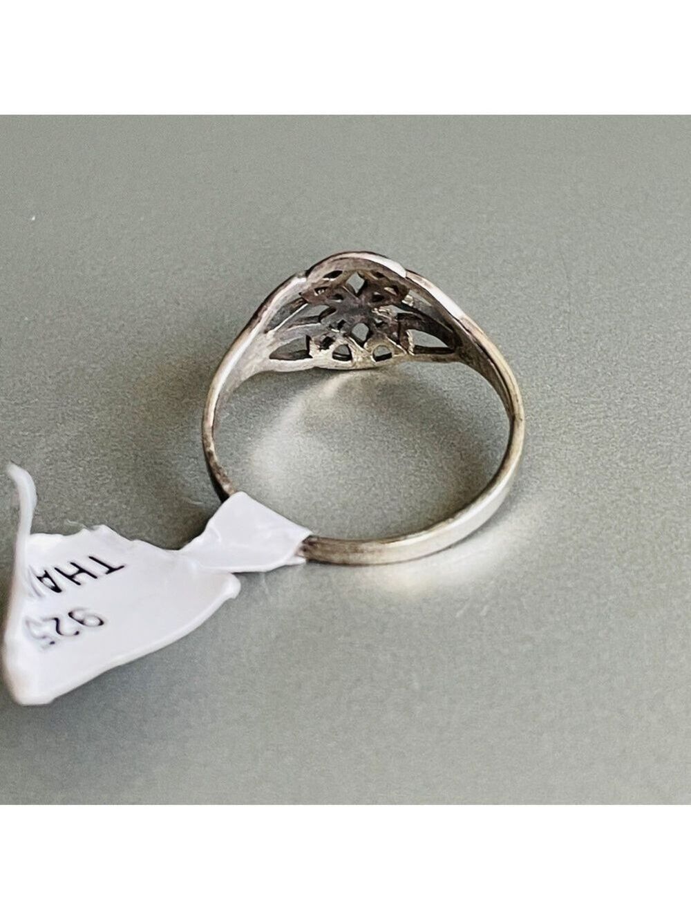 Celtic Trinity Knot Sterling Silver Ring Available Sizes 5, 6, 8, 9 Unisex - Picture 5 of 13